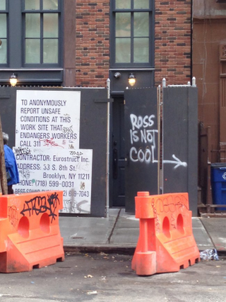 Illustration for article titled David Schwimmer targeted with malicious "ROSS IS NOT COOL" graffiti